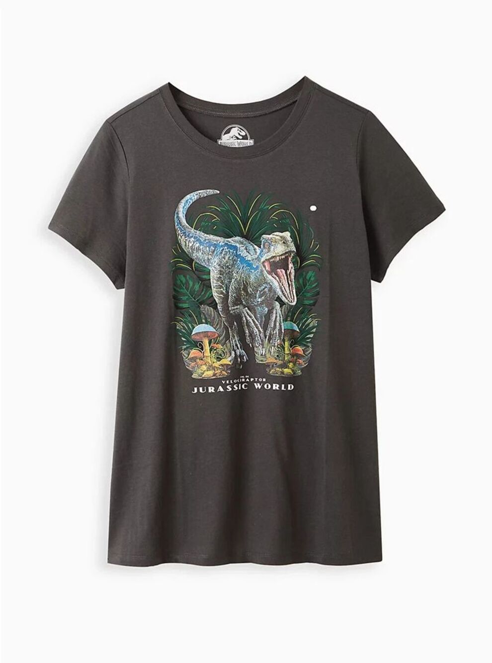 Torrid Jurassic Park Classic Fit Crew Tee Blue Velociraptor PLUS SIZE 3 NWT BC
